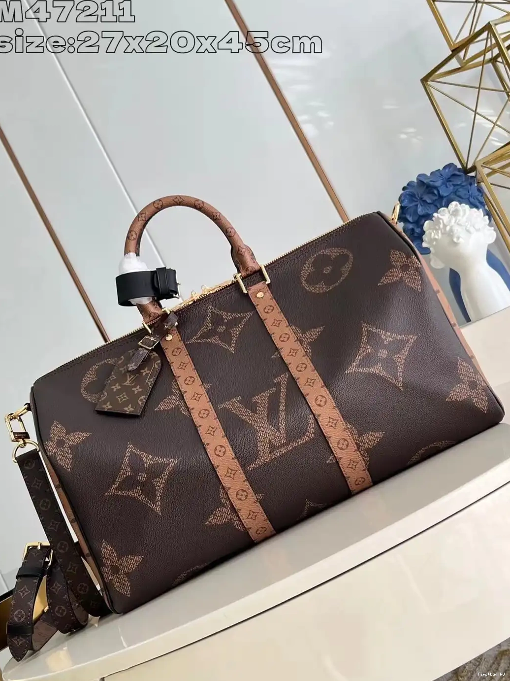 First bag ru VUITTON BANDOULIÈRE LOUIS 45 KEEPALL 0613